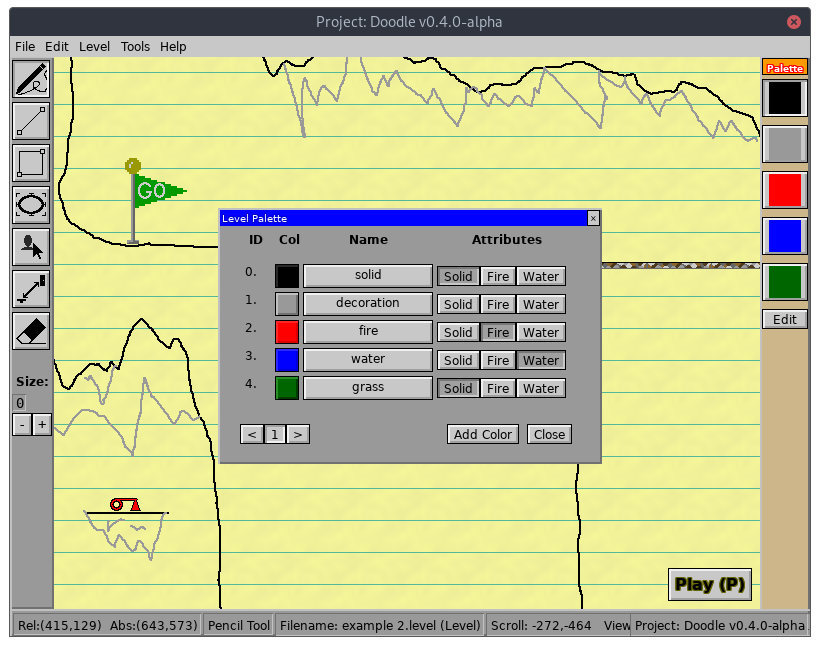 Palette editor