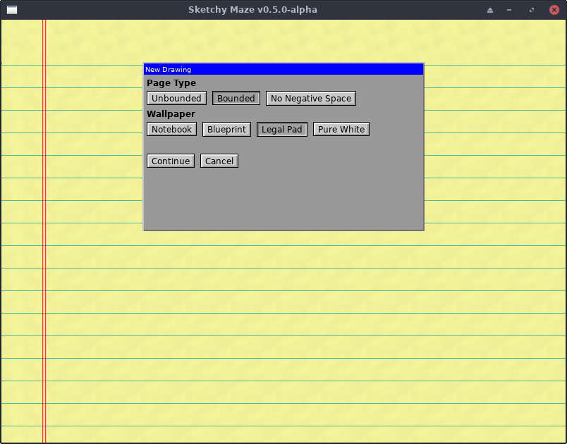 Screenshot of New Level dialog