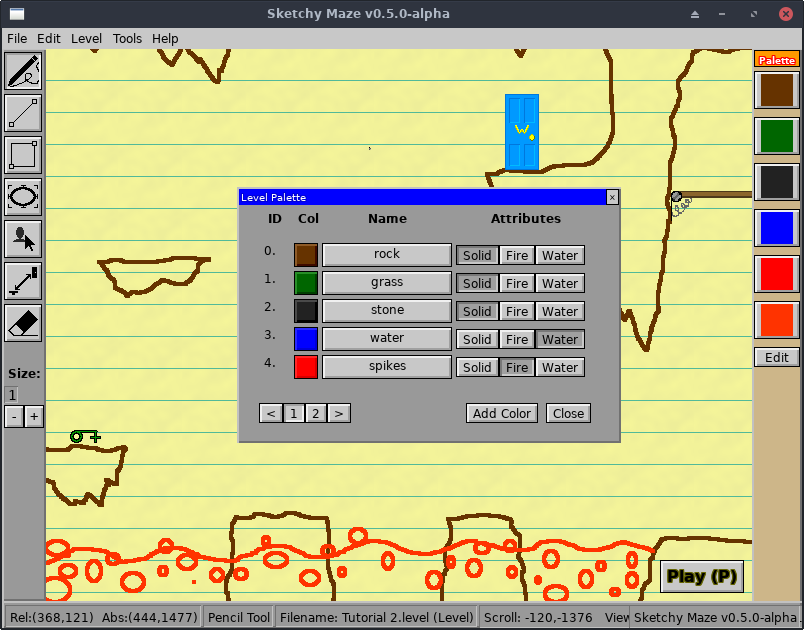 Palette editor